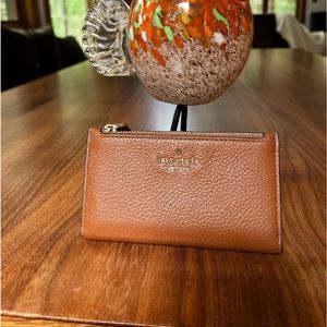 KATE SPADE New York wallet, rich brown genuine soft leather, never used!